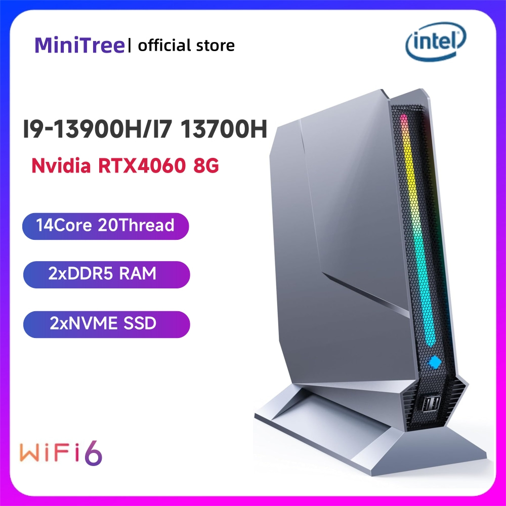 Pc Gaming Nvidia - Desktop Mini-Gaming-Computer Core i9-13900H Nvidia RTX4060