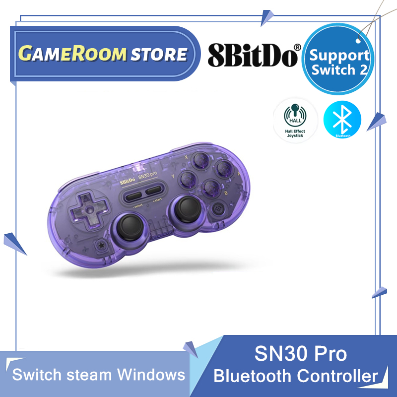 Pc Gaming Victus - 8Bitdo SN30 Pro Bluetooth-Gamepad-Controller mit Hall-Effekt-Joystick